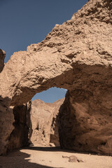 Natural Bridge Stands High Above The Narrow Trail