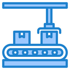 conveyor blue style icon