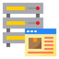 server flat style icon