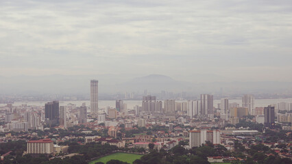 Fototapeta na wymiar beautiful morning view of Georgetown Penang