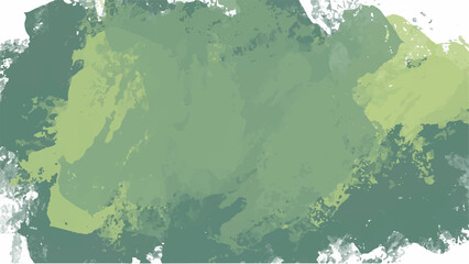 Green watercolor background for your design, watercolor background concept, vector.