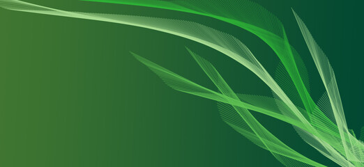 abstract lines background green