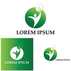 Human Healthy Life Logo template vector icon