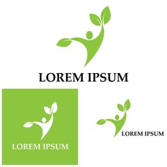 Human Healthy Life Logo template vector icon