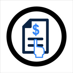 Bill billing or Invoice icon