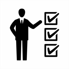 Complete a task icon