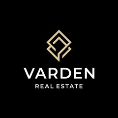 Fototapeta premium Abstract luxury real estate logo design