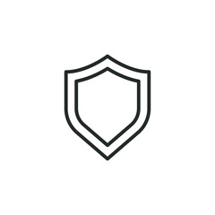 simple vector icon Shield editable. isolated on white background.