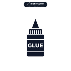 Obraz premium Glue icon symbol template for graphic and web design collection logo vector illustration