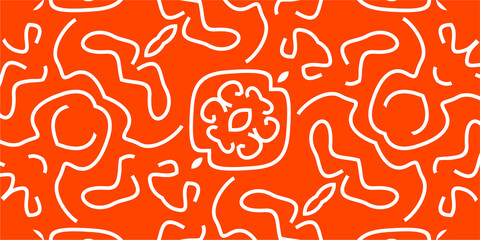 very random pattern made of curved lines
