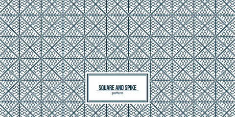 square pattern design combined with creative spike
