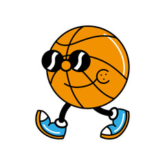 cartoon basketball ball