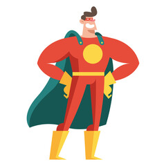 Obraz premium superheroe wearing costume