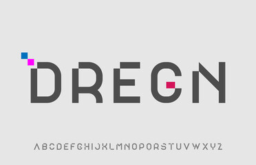 modern unique editable cut minimal alphabet capital letter logo design