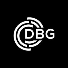 DBG letter logo design on black background. DBG creative initials letter logo concept. DBG letter design.
