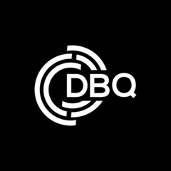 DBQ letter logo design on black background. DBQ creative initials letter logo concept. DBQ letter design.
