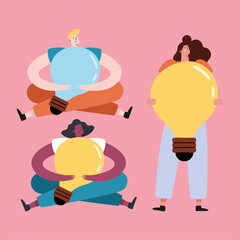 three persons and ideas