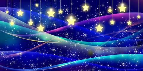 Shining star background