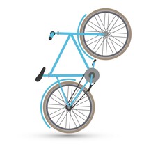 Fototapeta premium Bicycle vector on white background