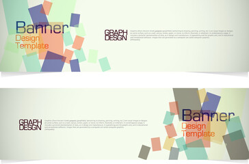 Vector abstract design banner web template. Modern Graphic Template Banner pattern for social media and web sites.