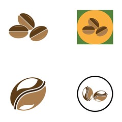coffee bean cofee cup coffee logo icon vector