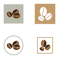 coffee bean cofee cup coffee logo icon vector