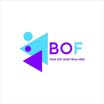 BOF letter logo creative design. BOF unique design