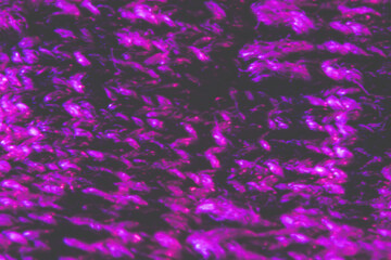 Abstract purple pattern on a blurry wallpaper. Bright colorful details, black decorative shapes, artistic style. No selective focus, defocused background.