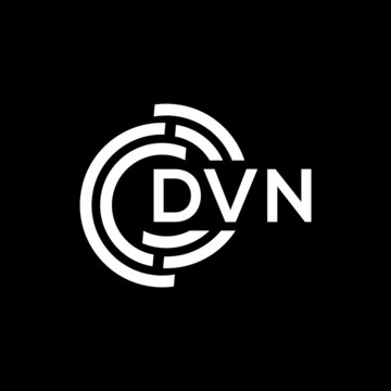 DVN letter logo design on black background. DVN creative initials letter logo concept. DVN letter design.