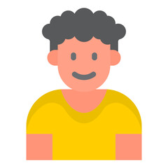 boy avatar flat style icon