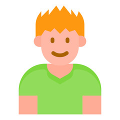 boy avatar flat style icon