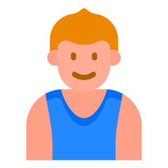 Obraz premium boy avatar flat style icon