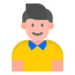 boy avatar flat style icon