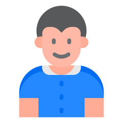 boy avatar flat style icon