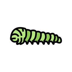 caterpillar insect color icon vector. caterpillar insect sign. isolated symbol illustration