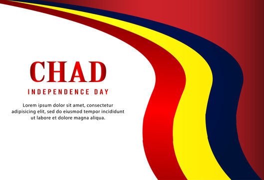 Happy independence day of Chad. template, background. Vector illustration