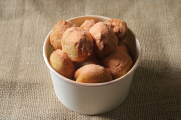 snacks in white bowl