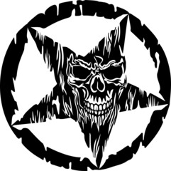 Obraz premium skull skeleton silhouette