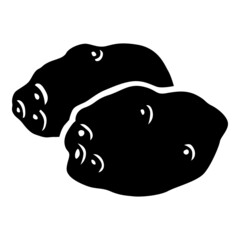 Vegetables potatoes icon