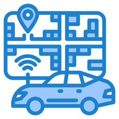 navigator blue style icon