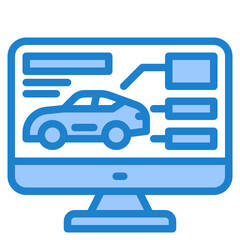 software blue style icon