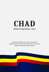 Happy independence day of Chad. template, background. Vector illustration