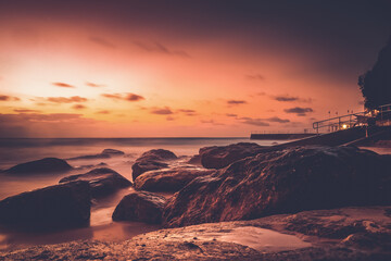 Sunrise over bondi beach 