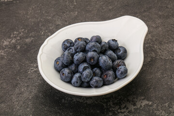 Ripe sweet tasty blueberries heap