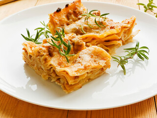 Traditional italian lasagne