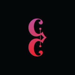 Obraz premium TONE LETTER C MUSIC DESIGN LOGO TEMPLATE