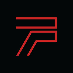 ABSTRACT LETTER F MODERN DESIGN