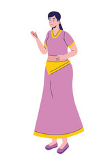 indian woman with traditional dress