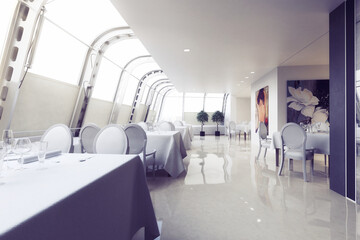 Penthouse Banquet Area - 3D Visualization