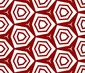 Exotic seamless pattern. Maroon symmetrical